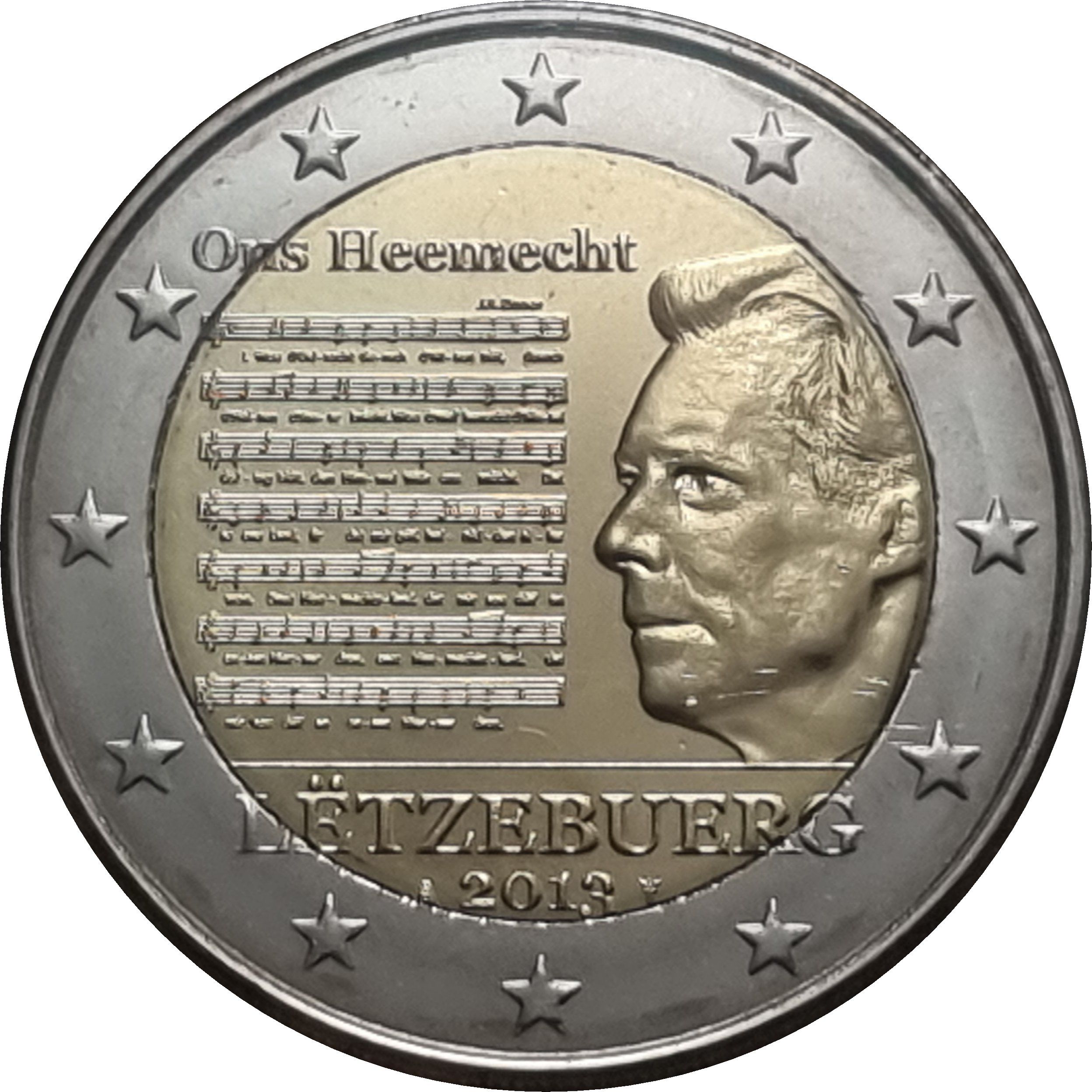 Luxembourg 2 euro 2013 — The National Anthem of the Grand Duchy of Luxembourg