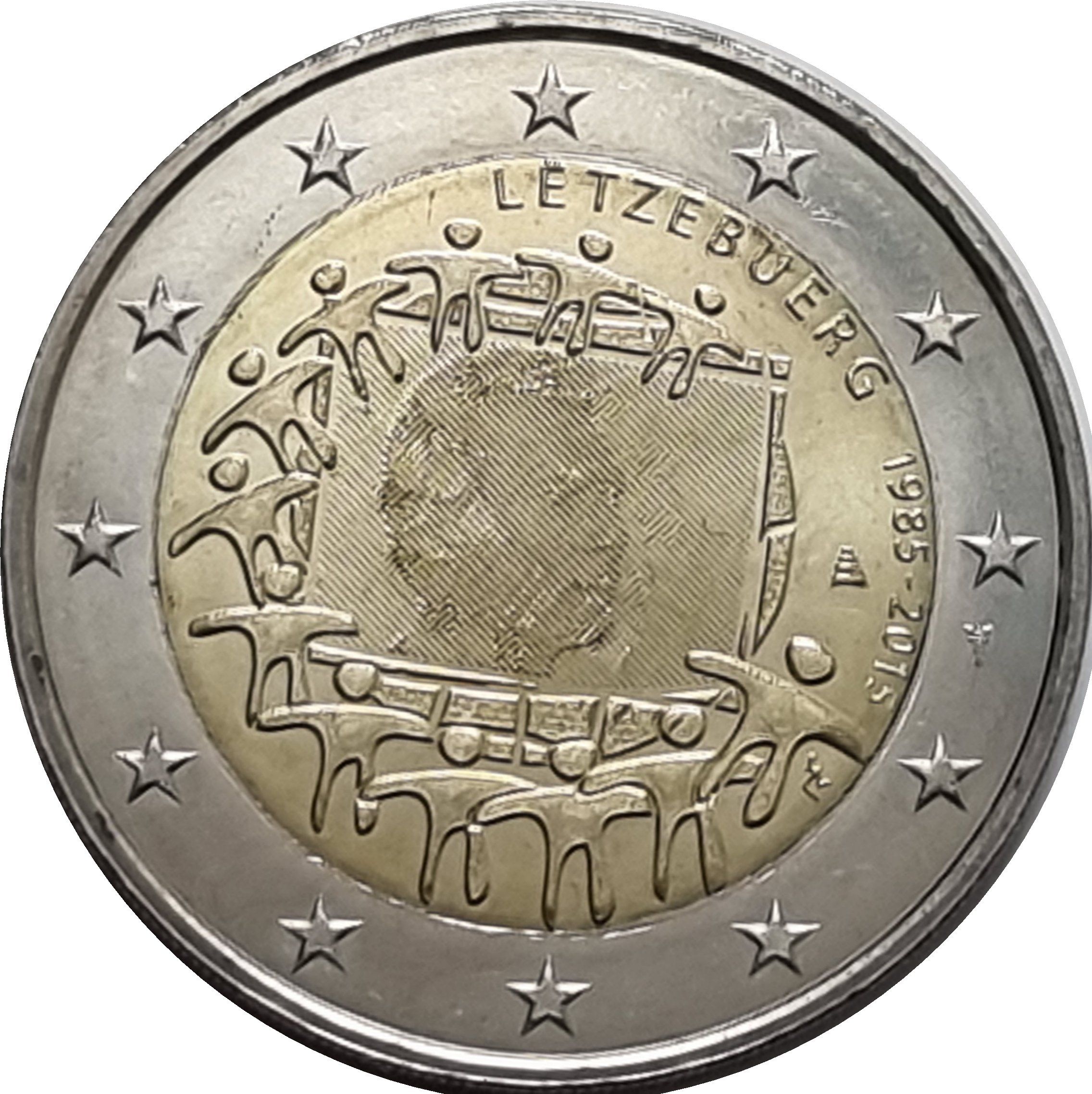 Luxembourg 2 euro 2015 — 30th Anniversary of the Flag of the European Union