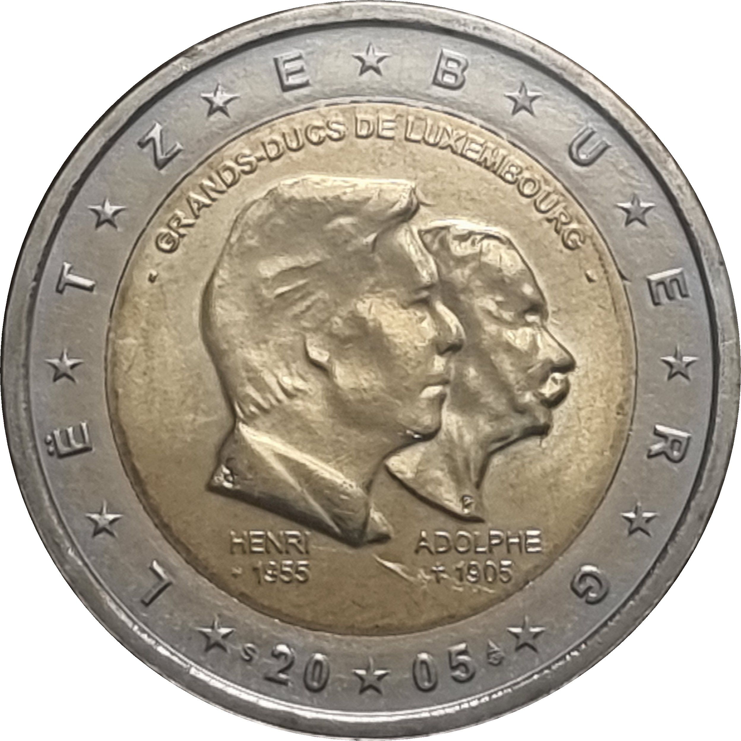 Luxembourg 2 euro 2005 — 50th birthday of Grand Duke Henri