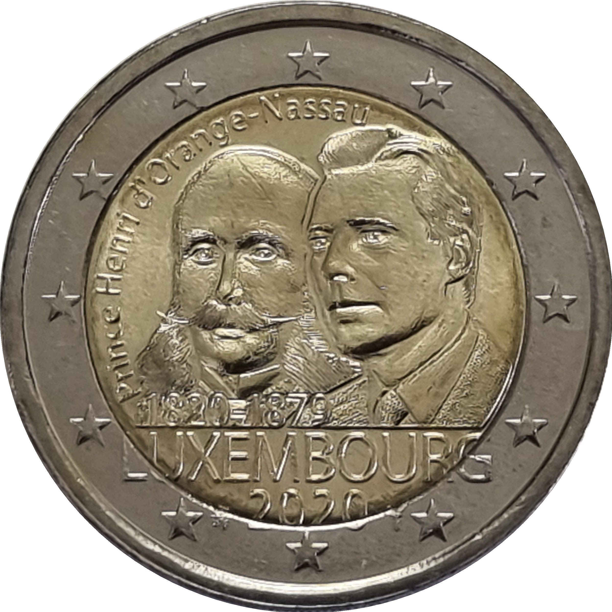 Luxembourg 2 euro 2020 — The 200th anniversary of the birth of Prince Henri