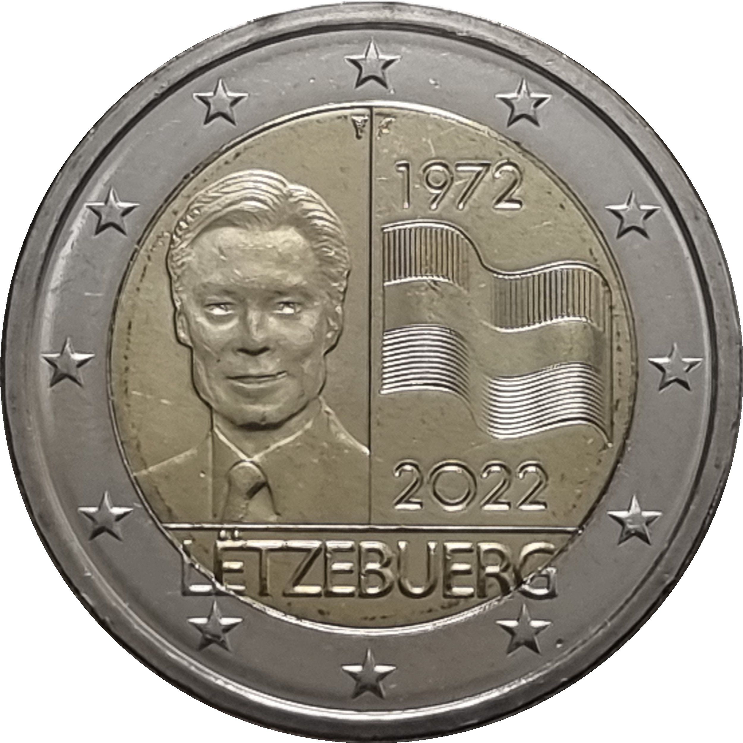 Luxembourg 2 euro 2022 — 50th Anniversary of the legal protection of the Luxembourg flag