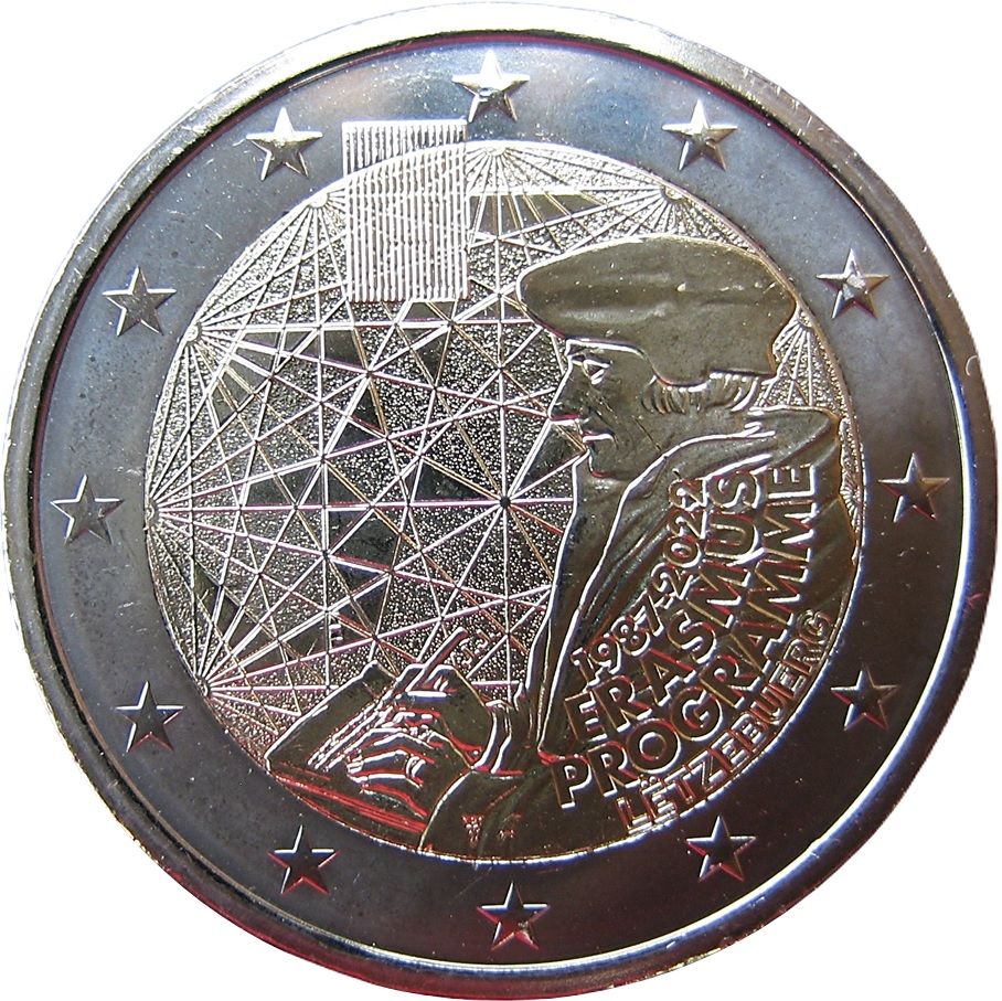 Luxembourg 2 euro 2022 — 35 Years of the Erasmus Programme