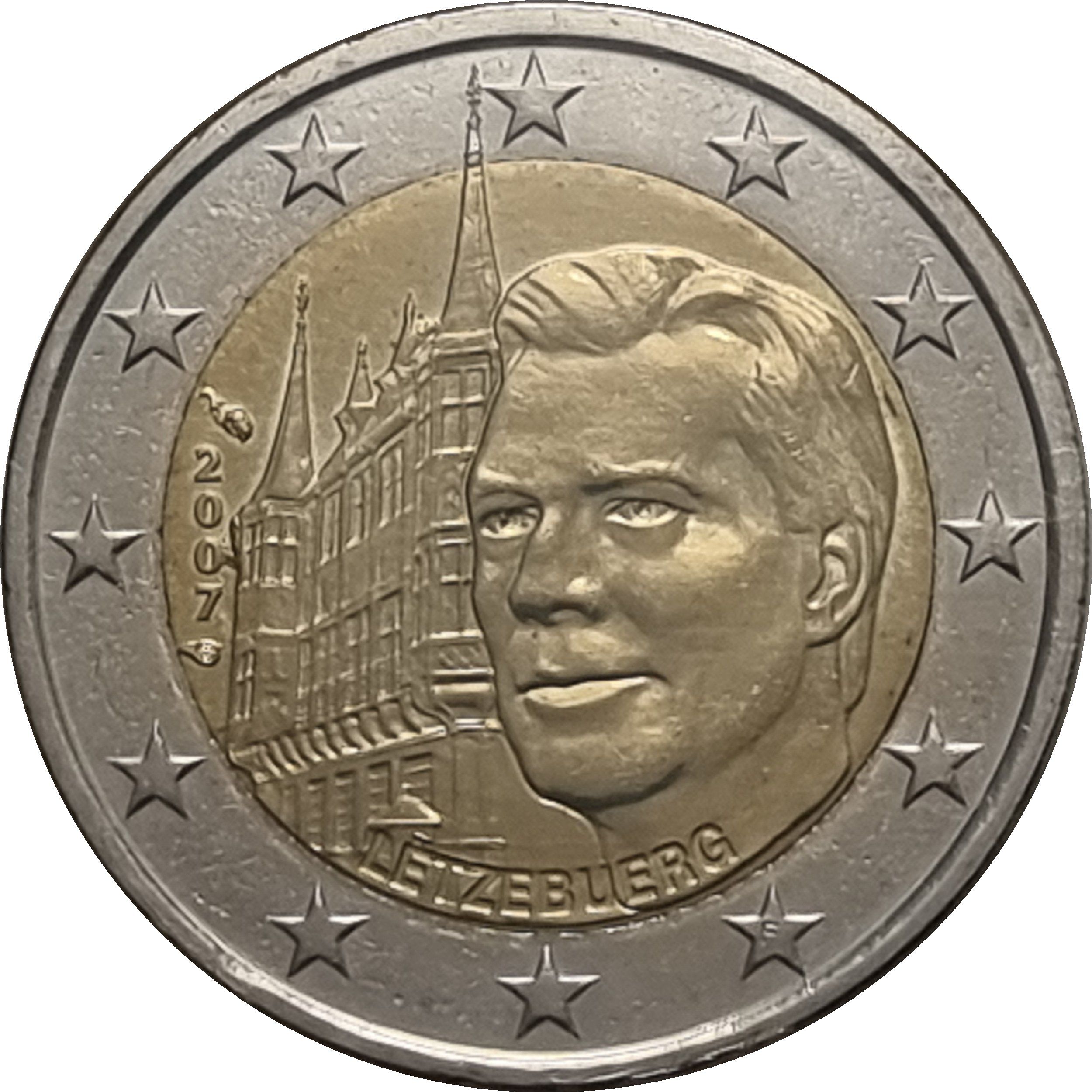 Luxembourg 2 euro 2007 — Luxemburg castles - 1st issue - Palais Grand-Ducal