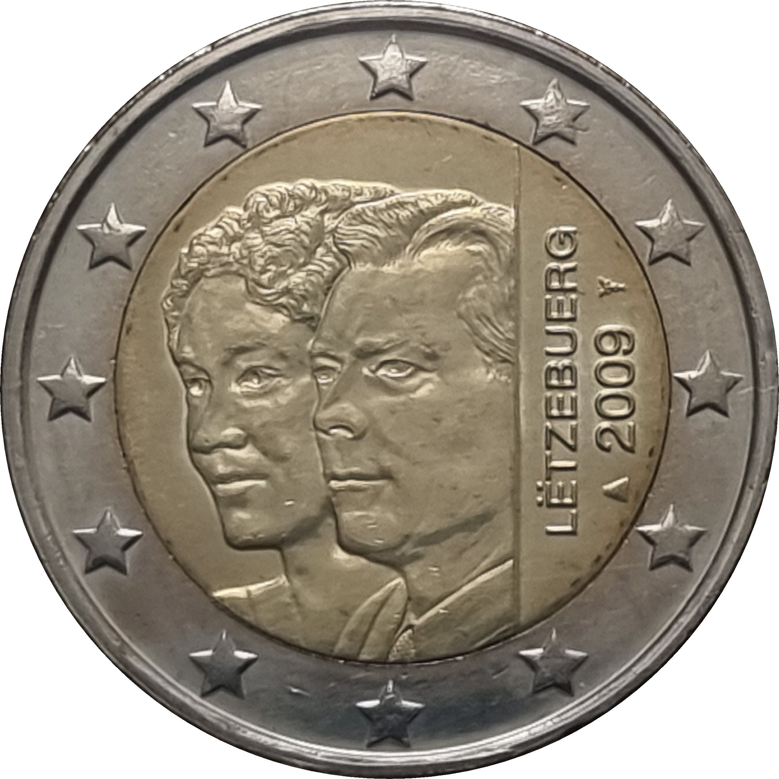 Luxembourg 2 euro 2009 — 90th Anniversary of Charlotte's Accession to the Throne