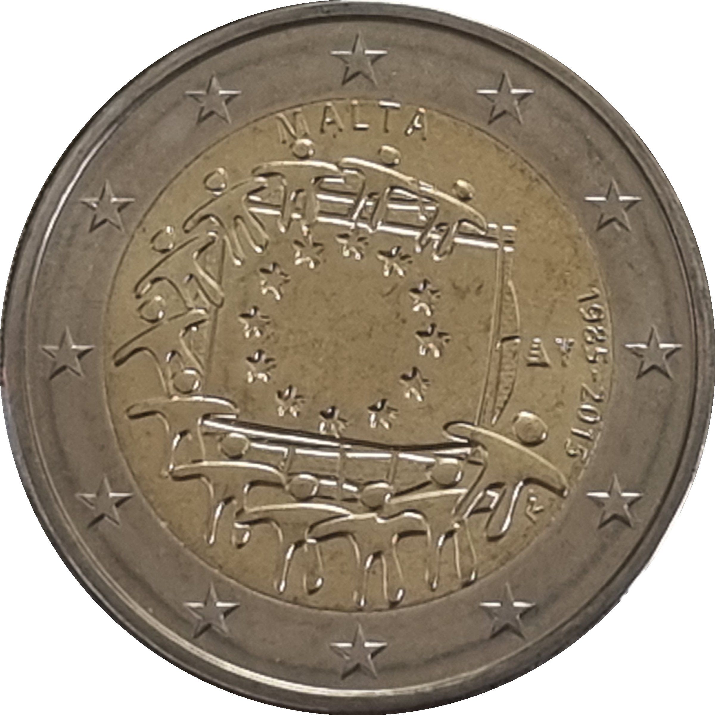 Malta 2 euro 2015 — 30th Anniversary of the Flag of the European Union