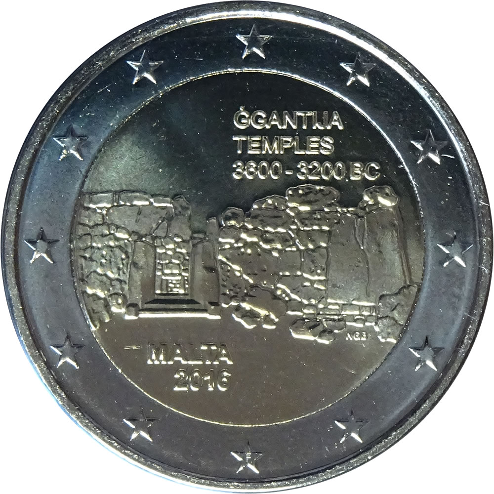 Malta 2 euro 2016 — Ġgantija Temples