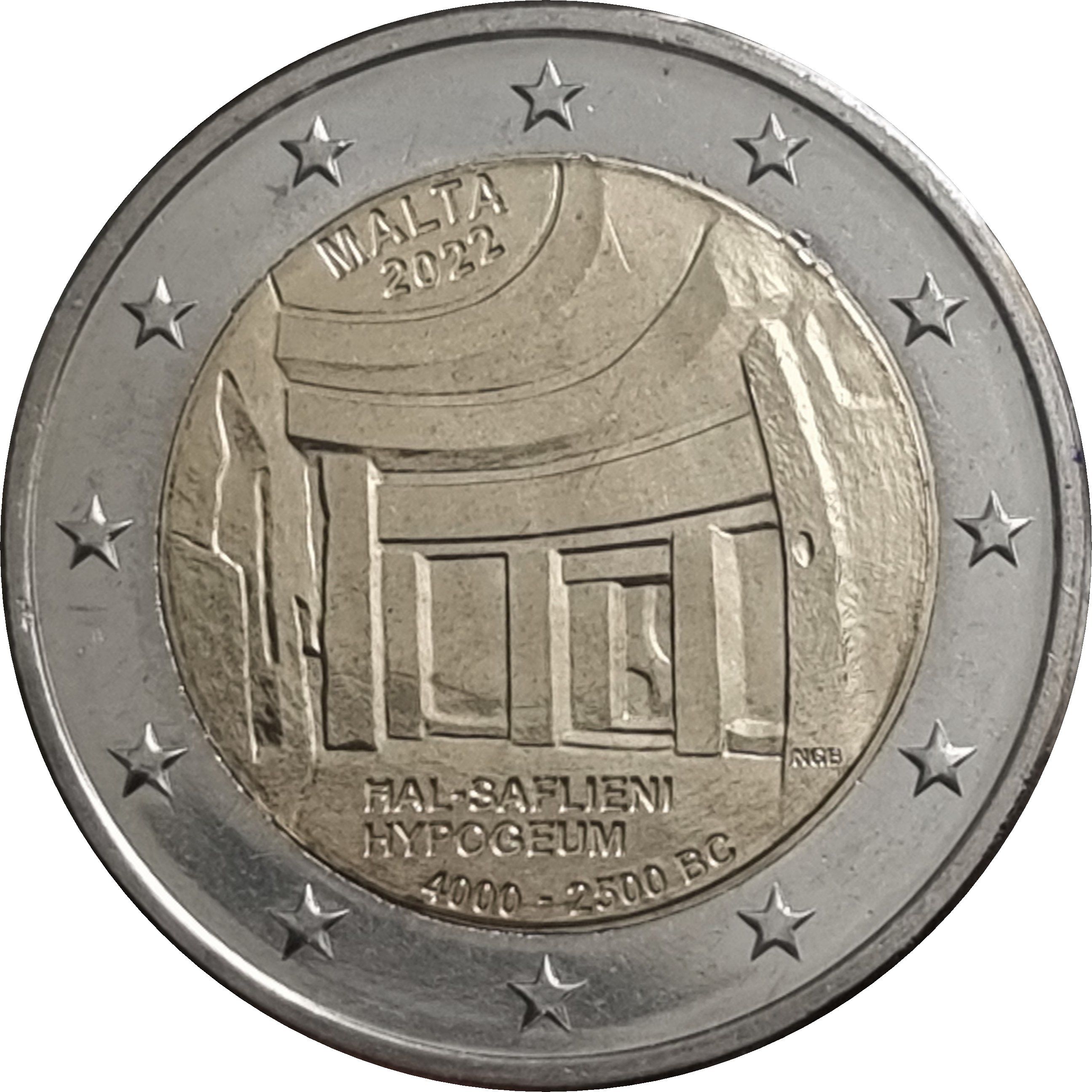 Malta 2 euro 2022 — Hypogeum of Ħal-Saflieni