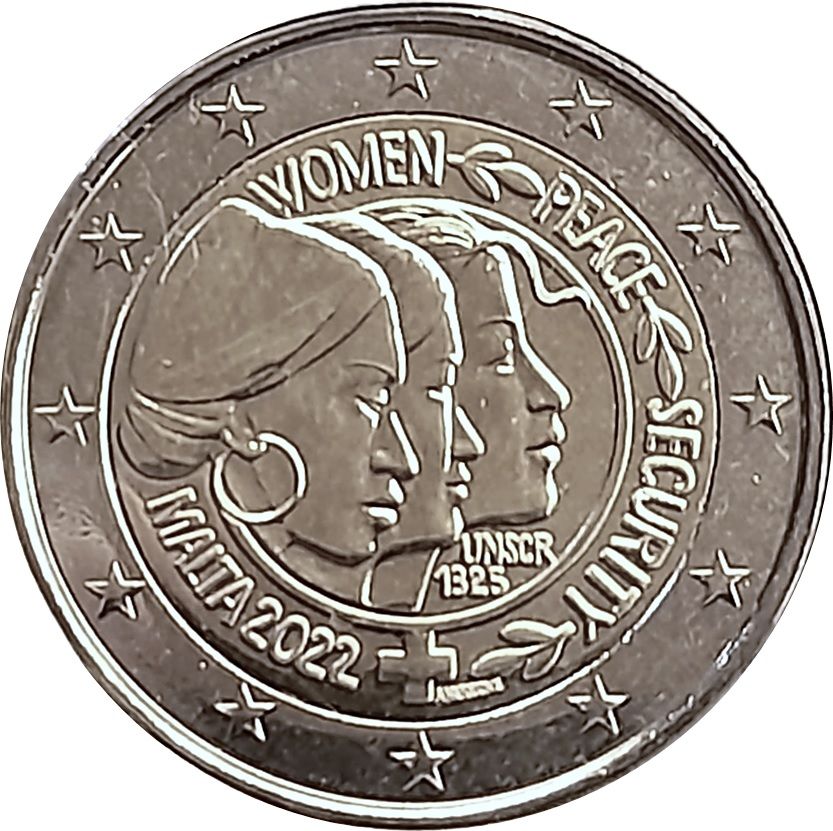 Malta 2 euro 2022 — United Nations Security Council Resolution on Women, Peace and Security