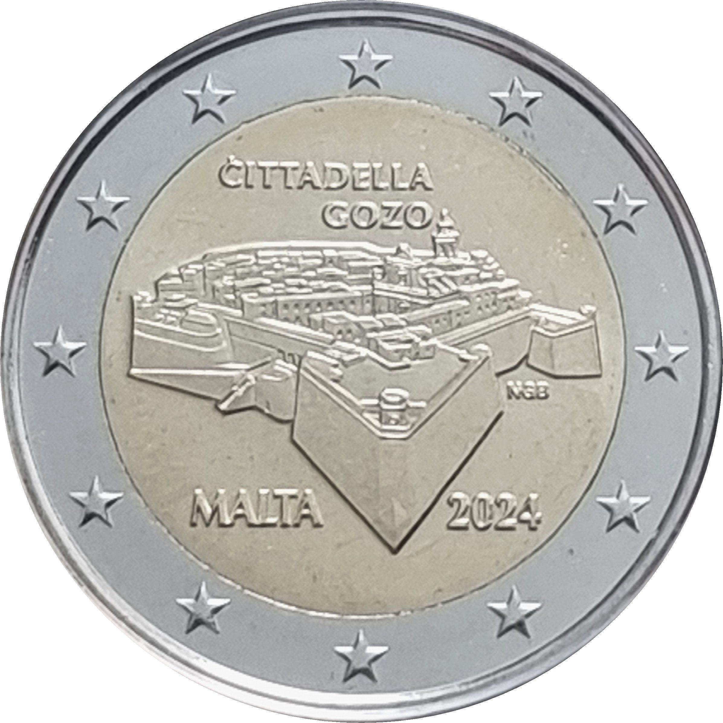 Malta 2 euro 2024 — Maltese Walled Cities; Gozo