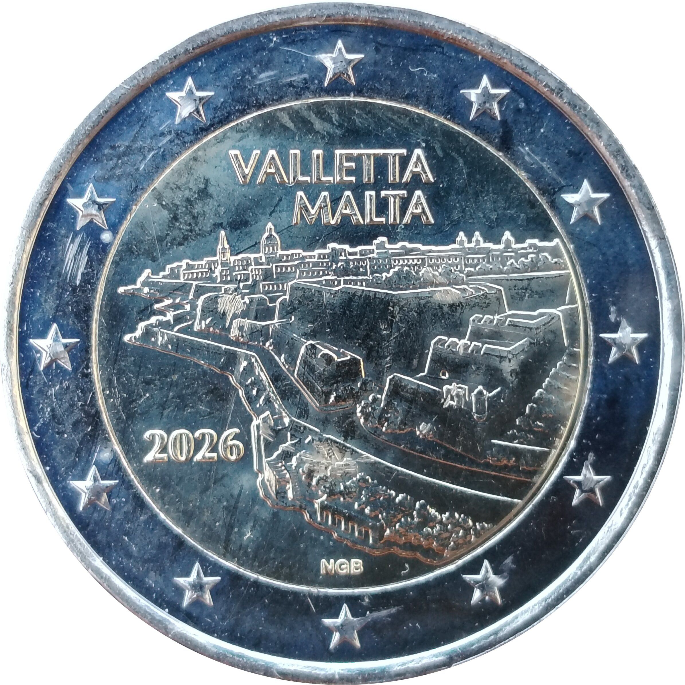 Malta 2 euro 2026 — La Valette