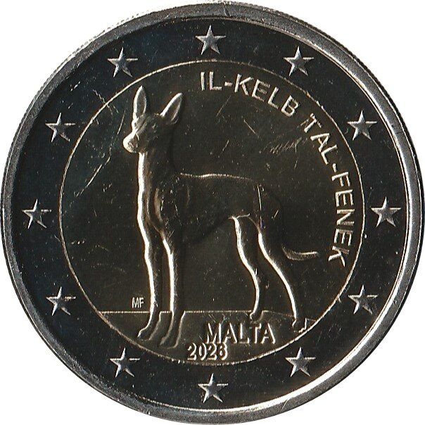 Malta 2 euro 2026 — Chien du pharaon