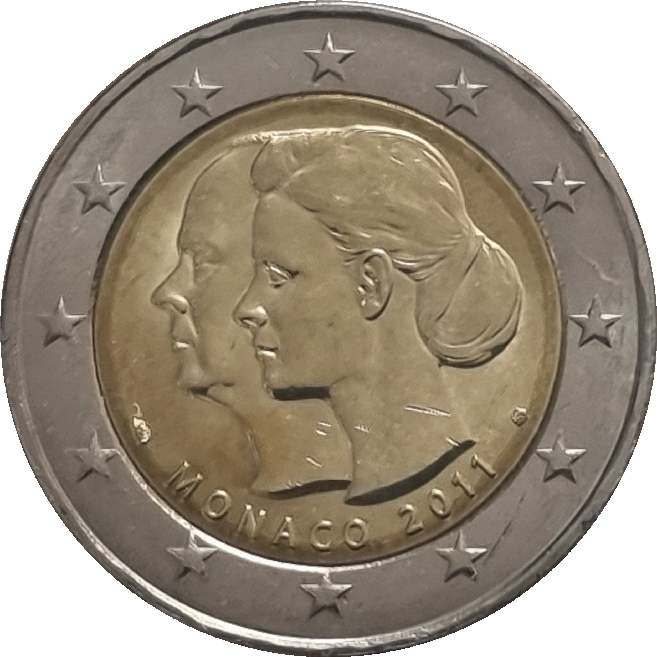 Monaco 2 euro 2011 — Royal Wedding of Prince Albert II and Princess Charlène