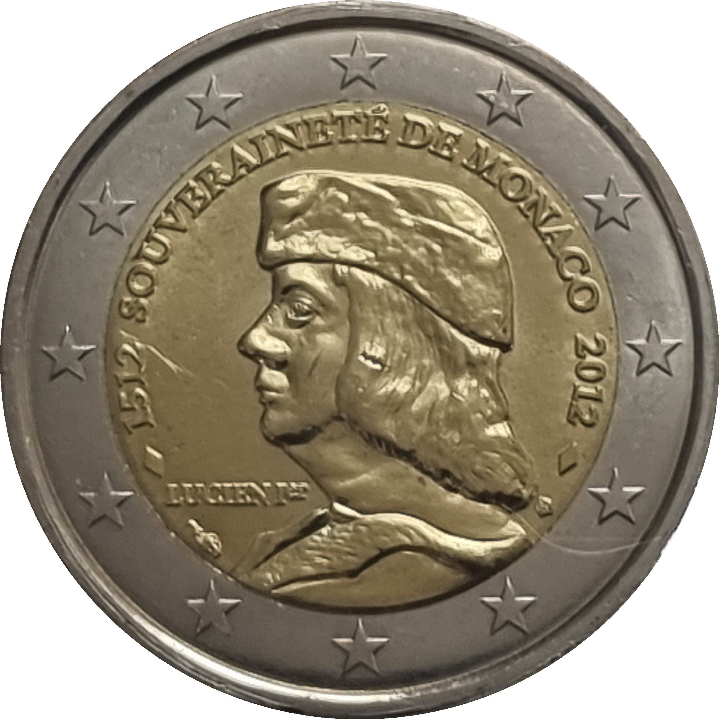 Monaco 2 euro 2012 — 500th Anniversary of Sovereignity