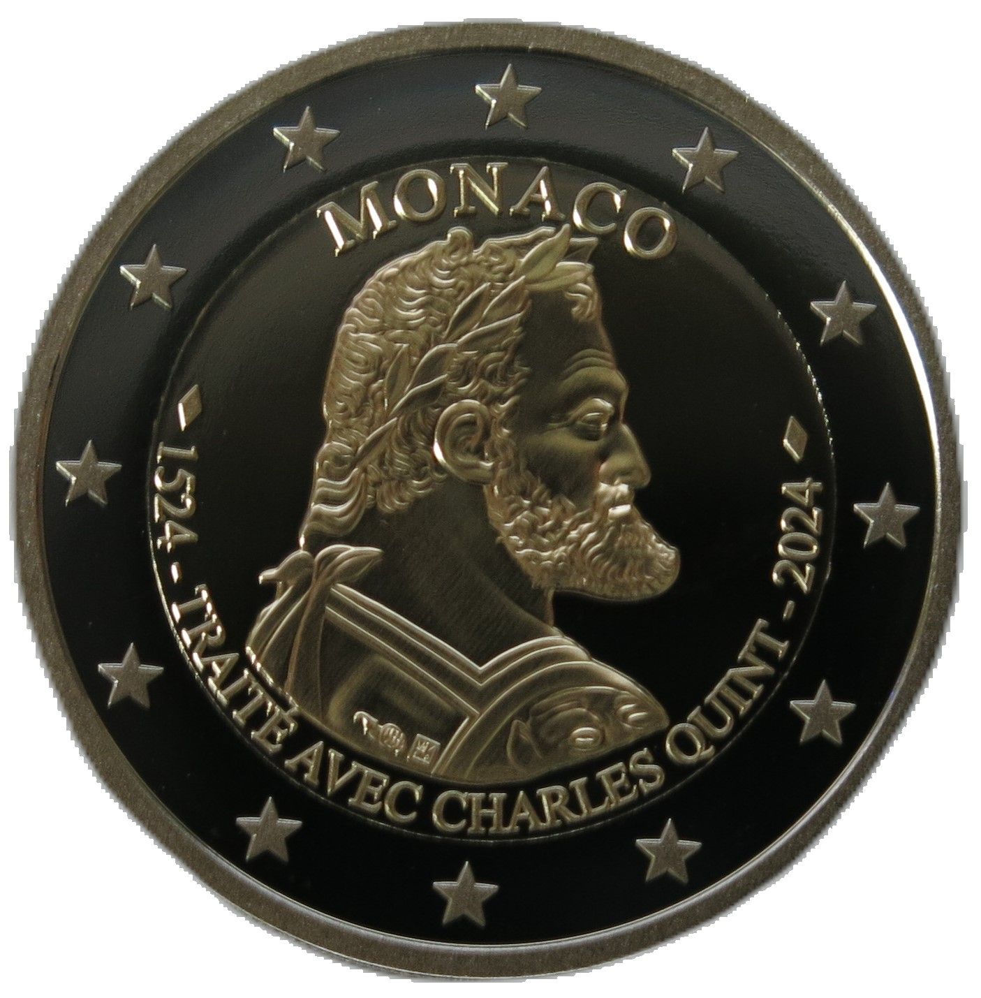 Monaco 2 euro 2024 — 500th Anniversary of the Principality of Monaco – Charles V