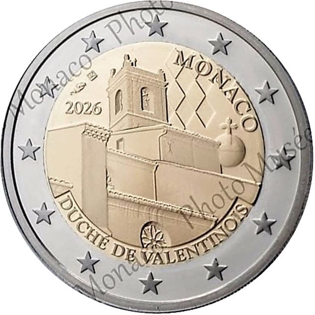 Monaco 2 euro 2026 — Duchy of Valentinois