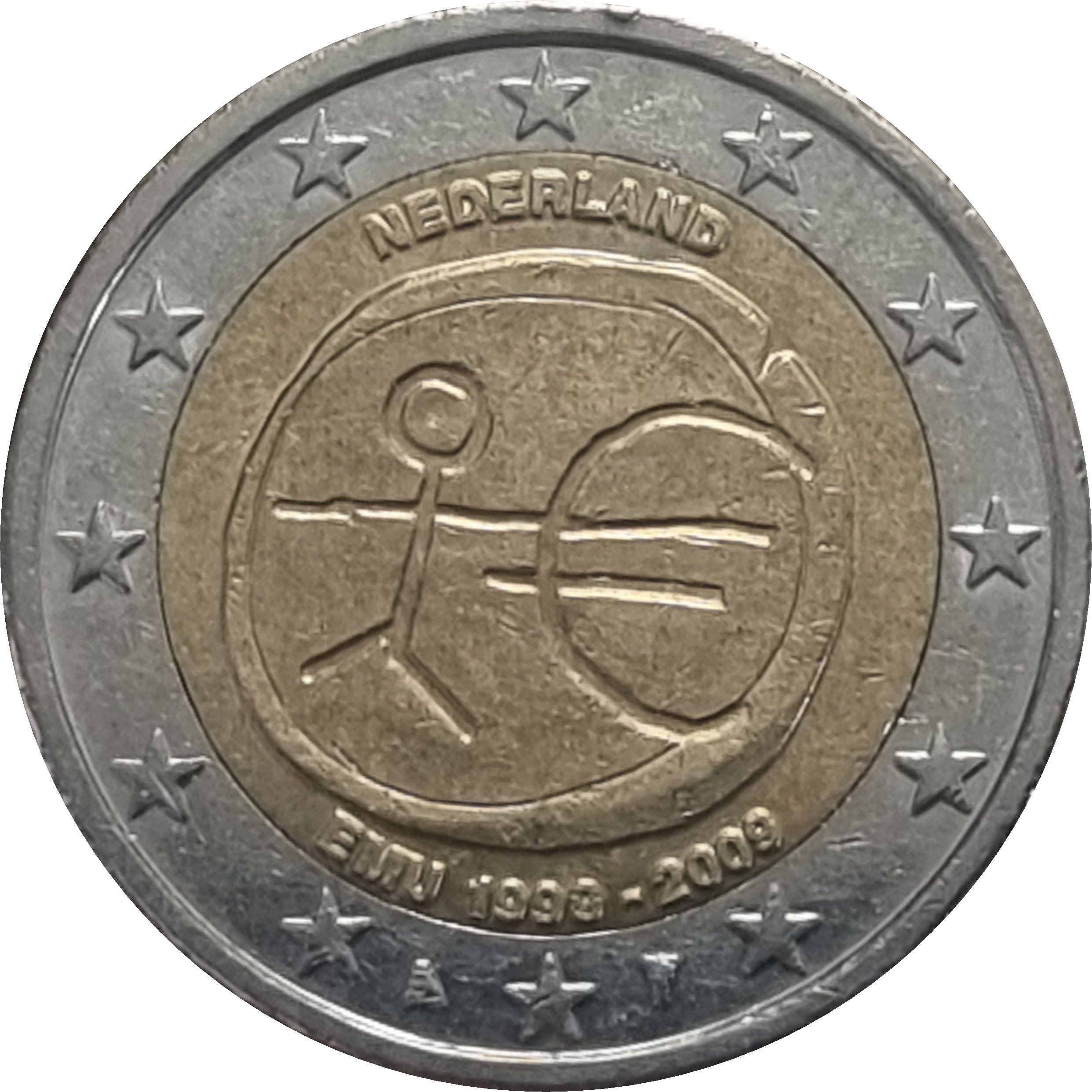 Netherlands 2 euro 2009 — 10th anniversary of Economic and Monetary Union