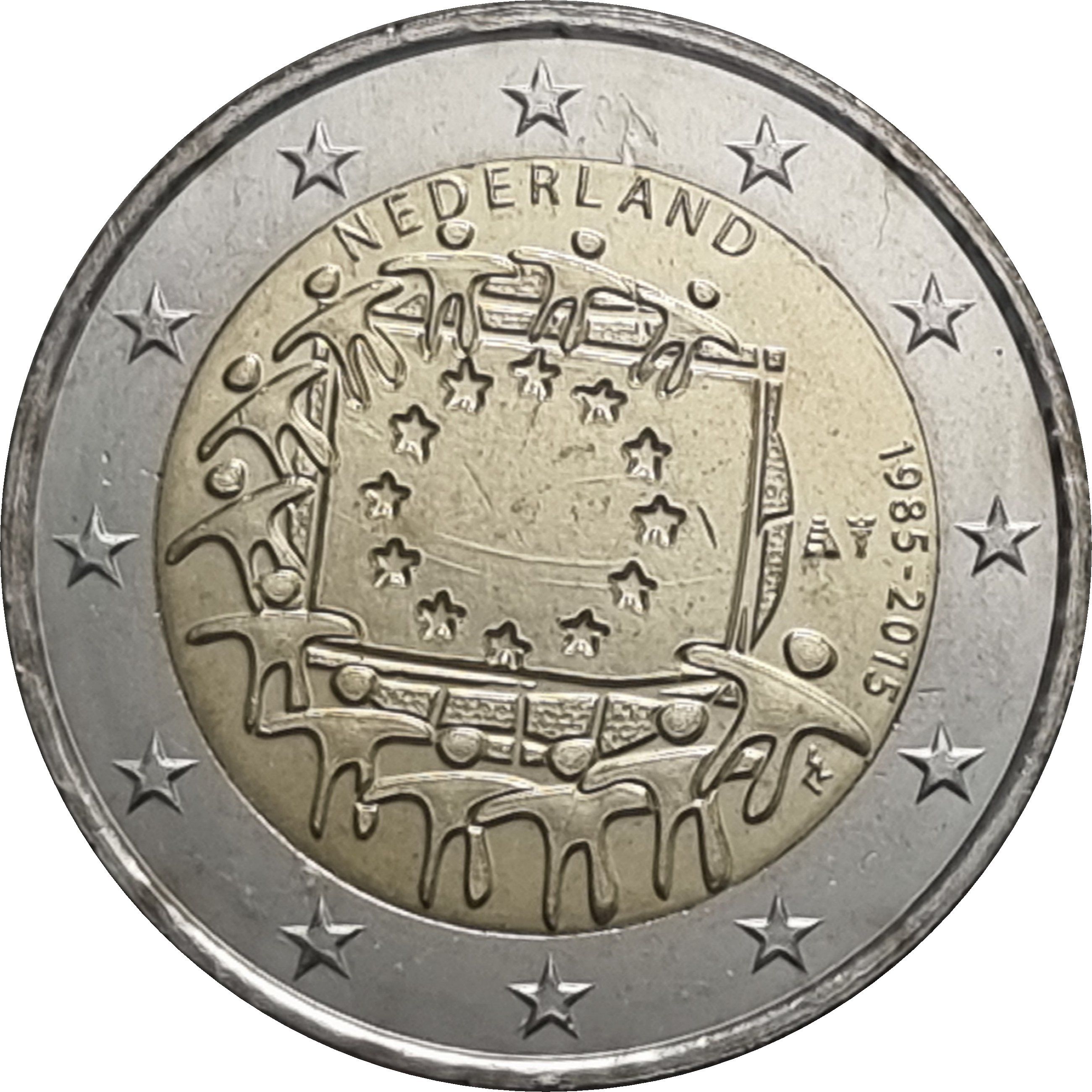 Netherlands 2 euro 2015 — 30th Anniversary of the Flag of the European Union