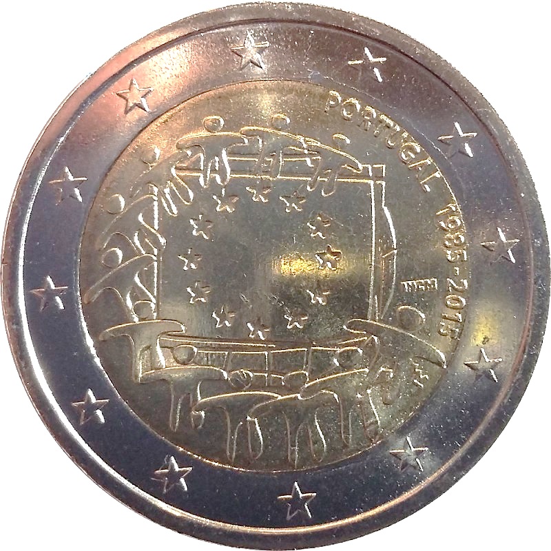 Portugal 2 euro 2015 — 30th Anniversary of the Flag of the European Union
