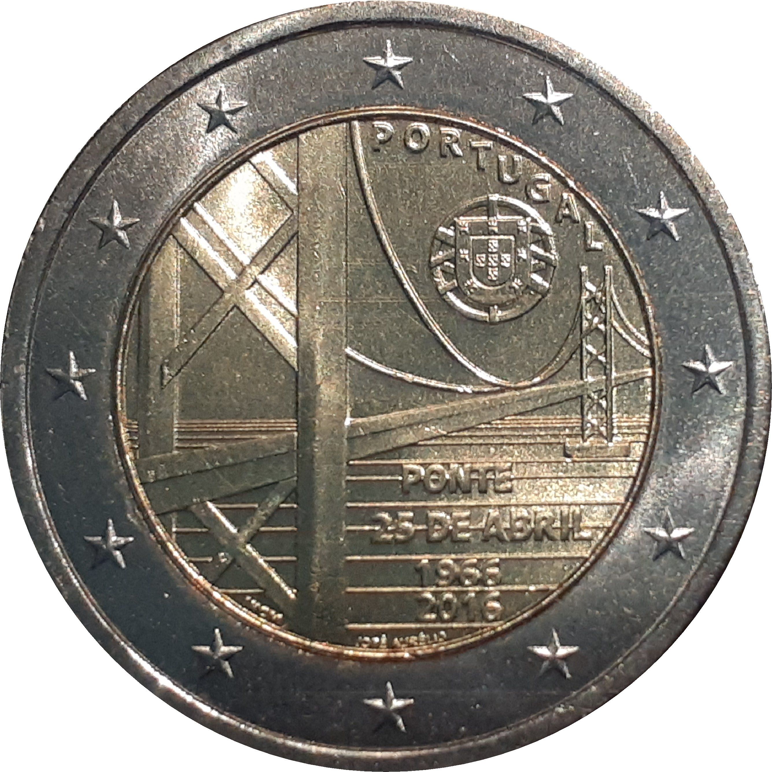Portugal 2 euro 2016 — The 50th Anniversary of the 25th of April bridge