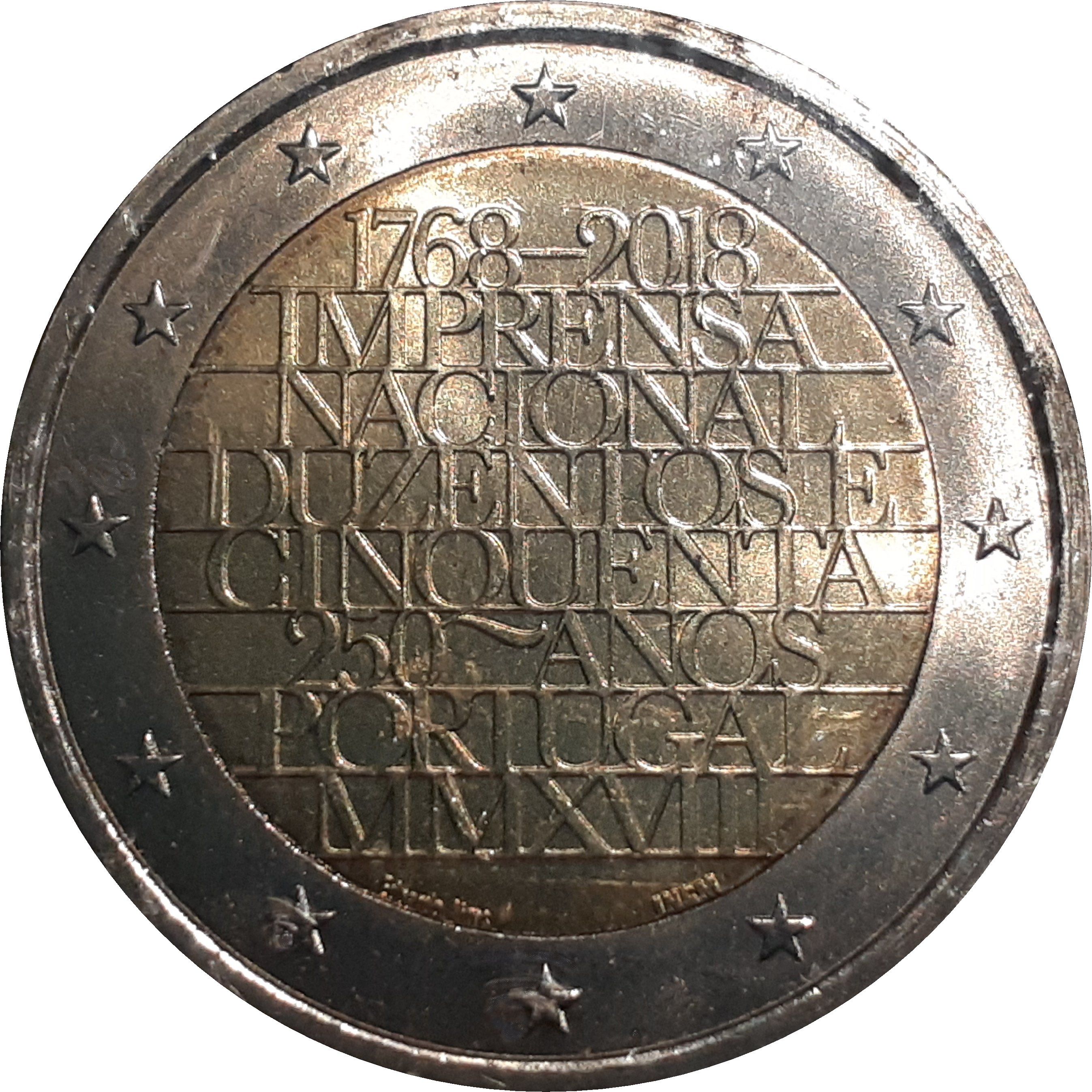 Portugal 2 euro 2018 — 250th Anniversary of the Botanical Garden of Ajuda