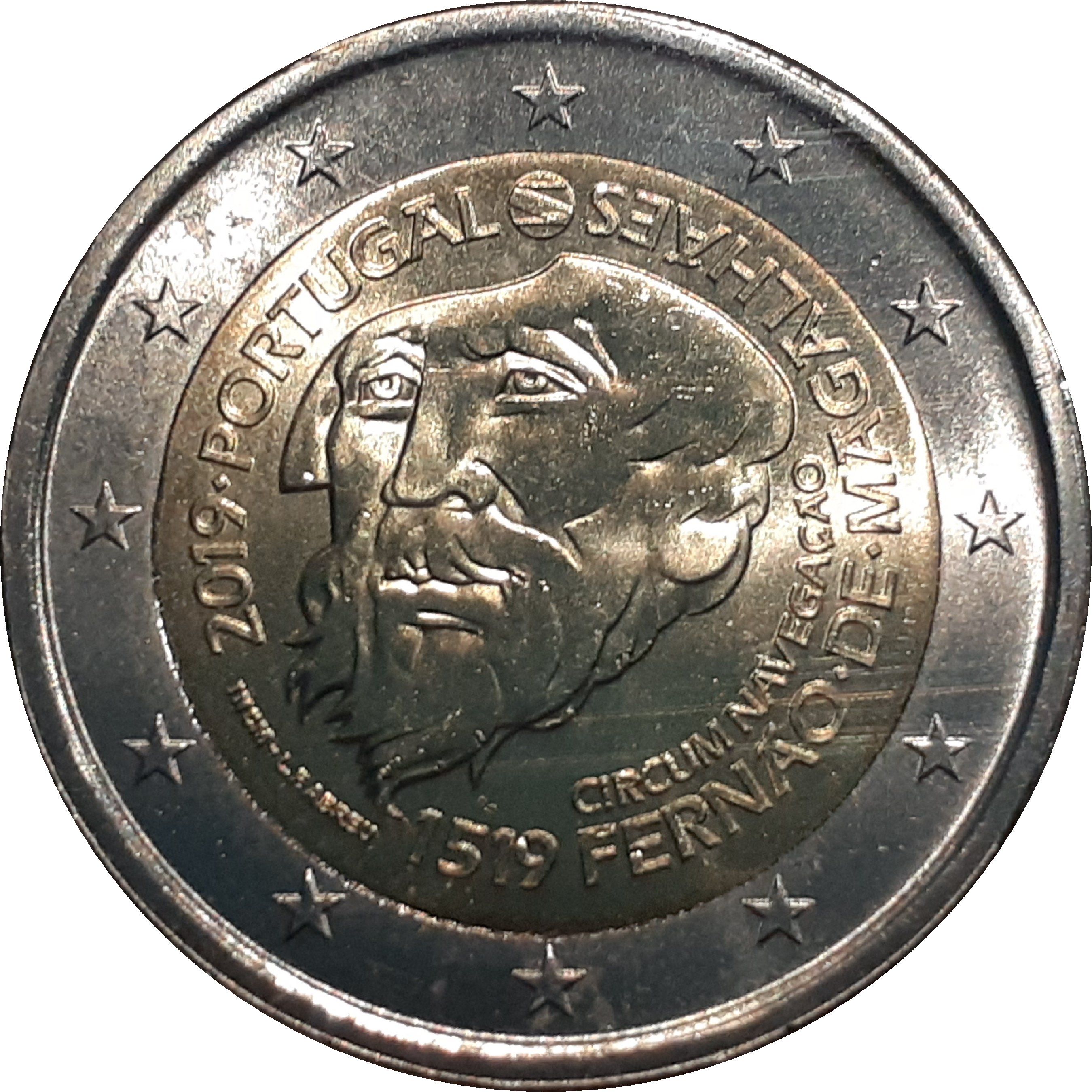 Portugal 2 euro 2019 — 500th anniversary of Magellan Circumnavigation