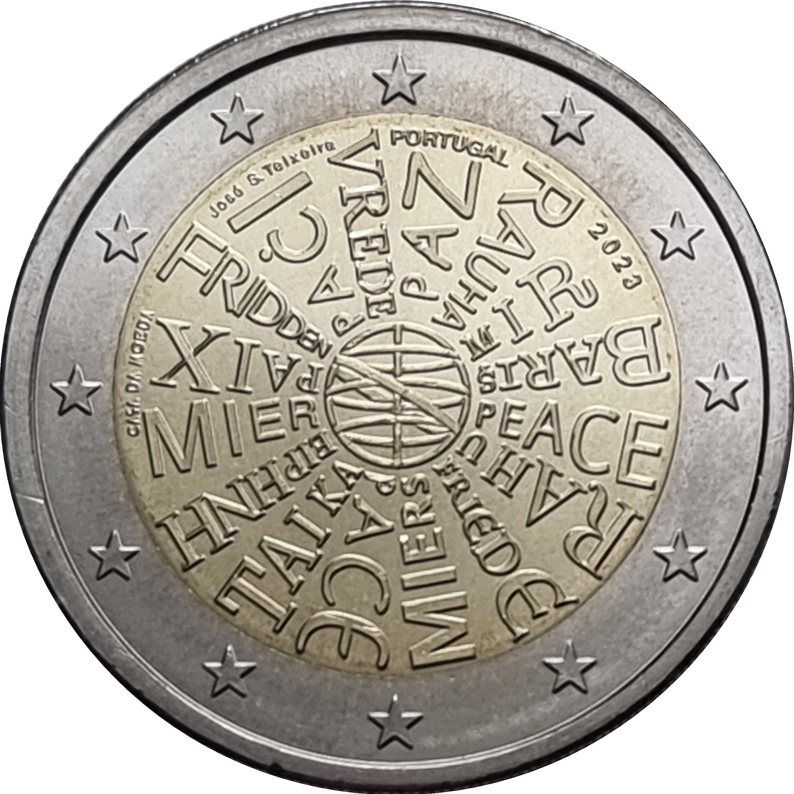 Portugal 2 euro 2023 — Peace among nations