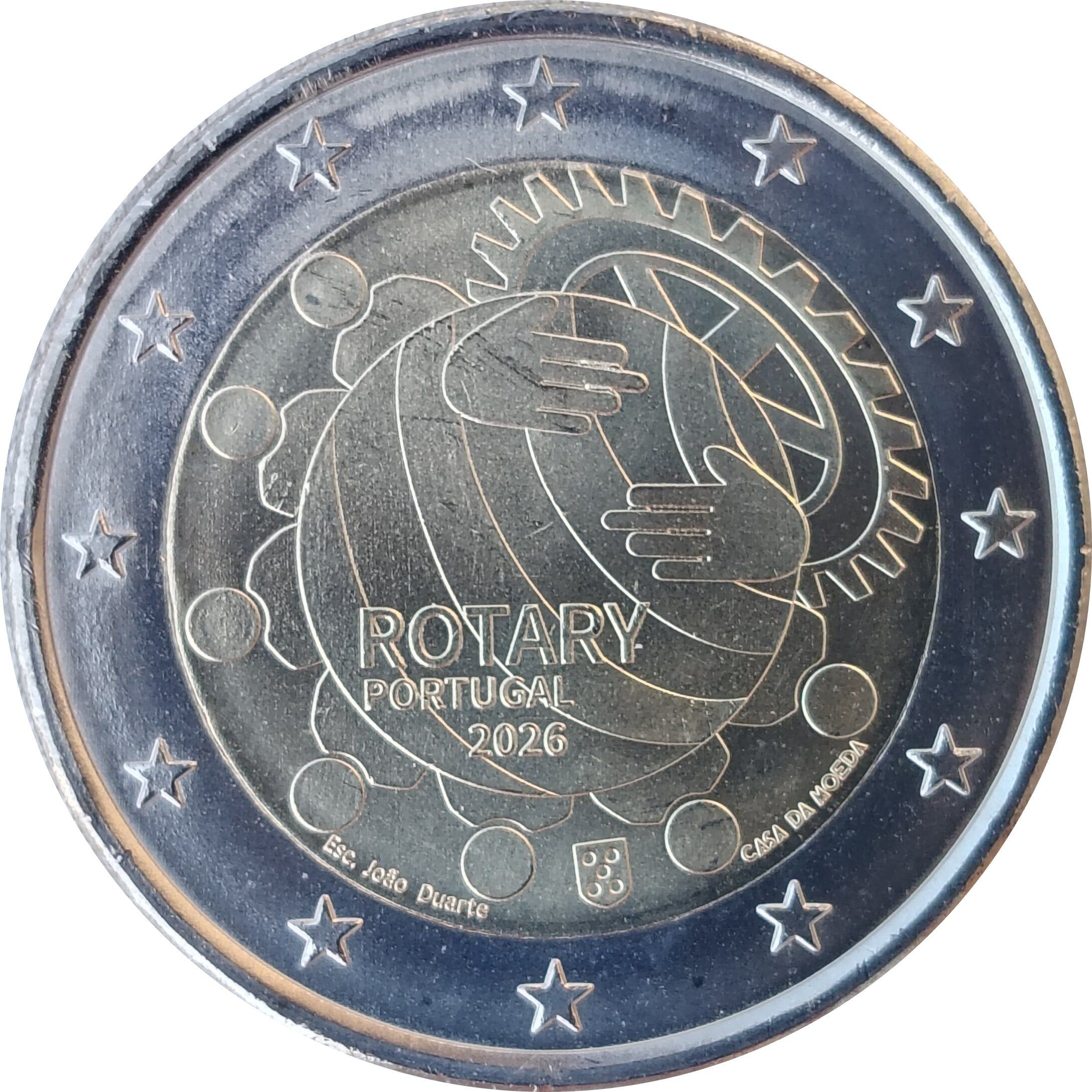 Portugal 2 euro 2026 — 100th Anniversary Rotary in Portugal