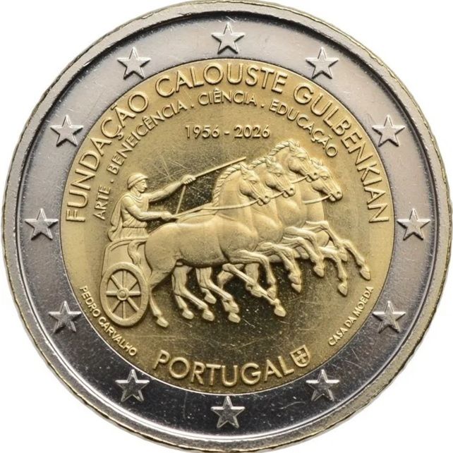 Portugal 2 euro 2026 — 70th anniversary of the Calouste Gulbenkian Foundation
