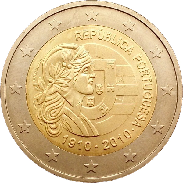 Portugal 2 euro 2010 — 100th Anniversary of the Portuguese Republic