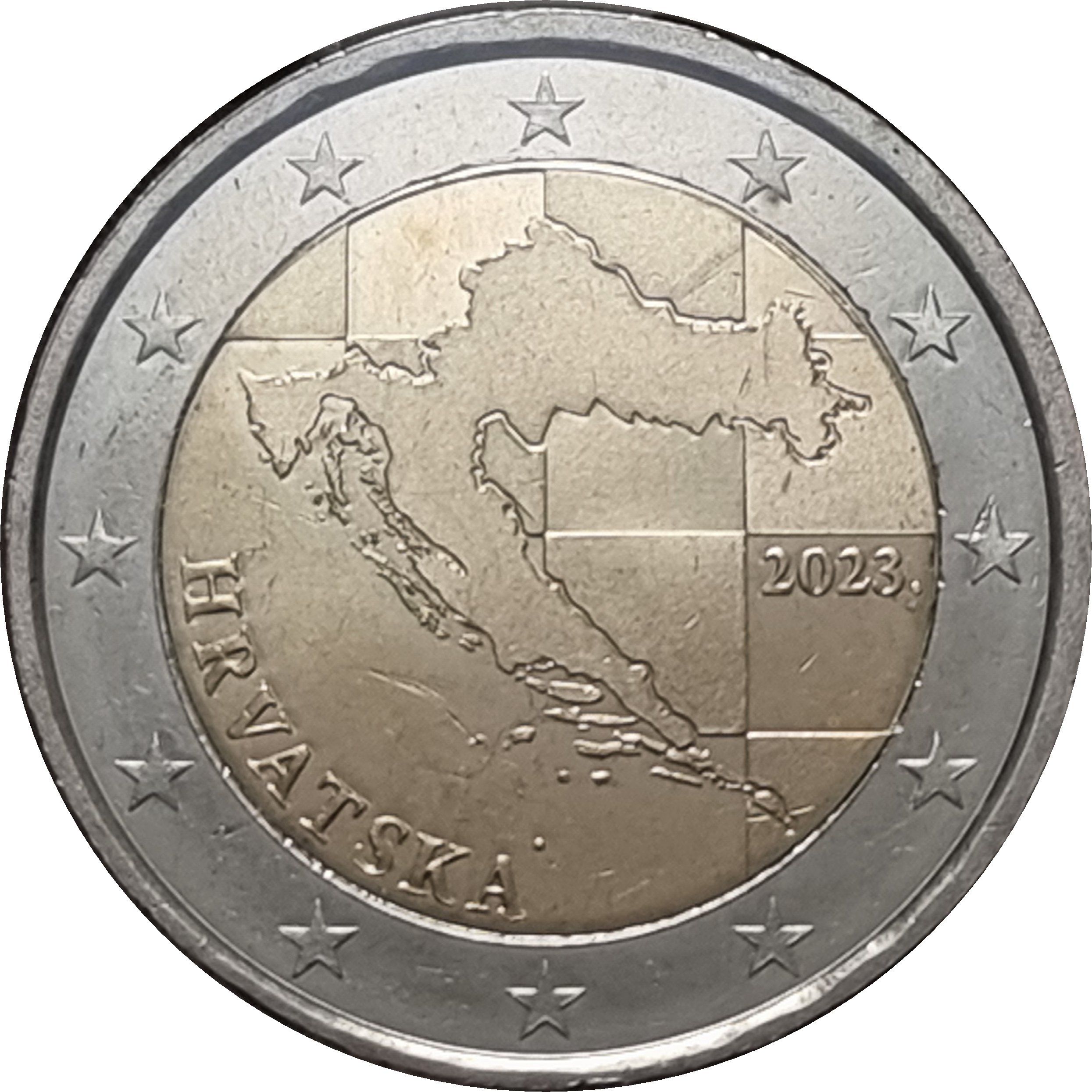 Croatia 2 euro 2023 — Standard design