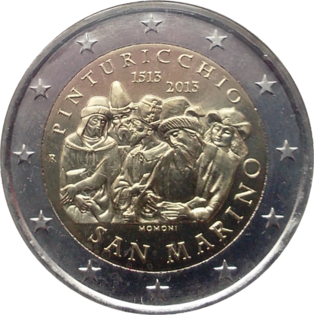 San Marino 2 euro 2013 — 500th anniversary of the death of Pinturicchio