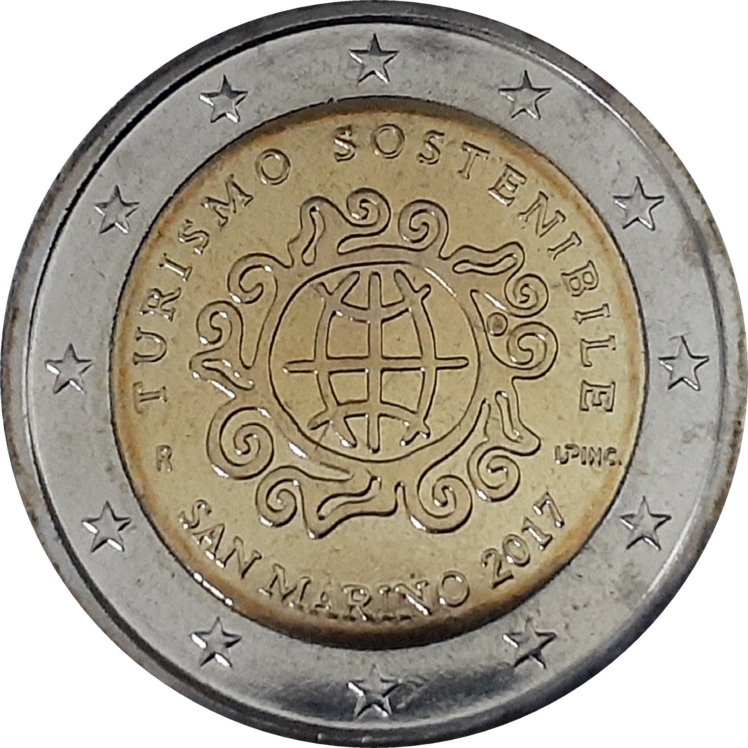 San Marino 2 euro 2017 — International Year of Sustainable Tourism for Development