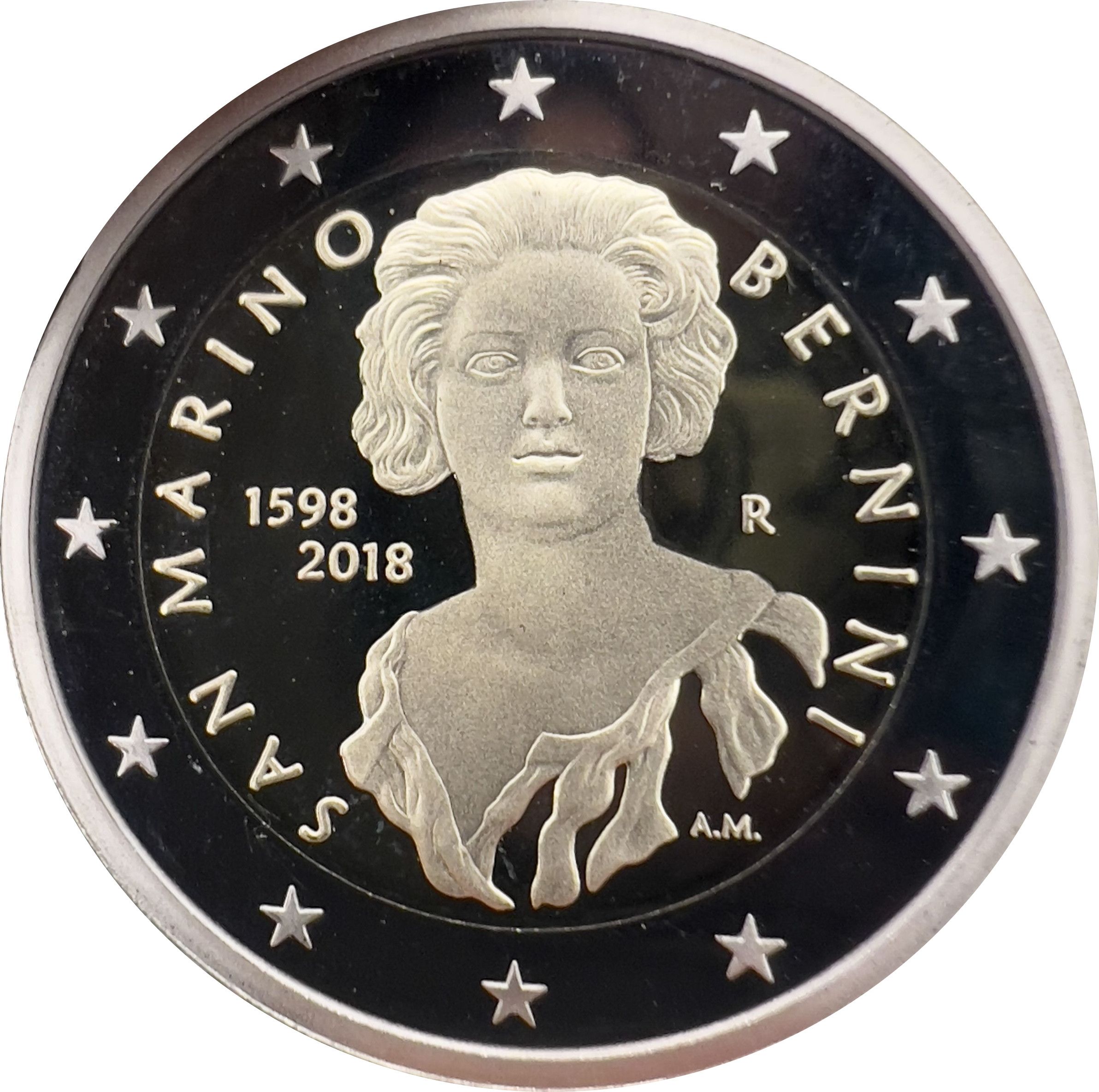San Marino 2 euro 2018 — 420th Anniversary of Gian Lorenzo Bernini's birth