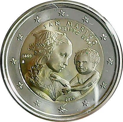 San Marino 2 euro 2019 — The 550th Anniversary of the Death of Filippo Lippi