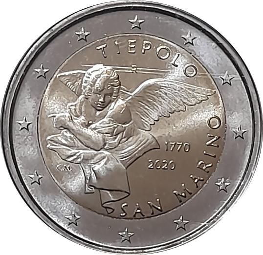San Marino 2 euro 2020 — 250th Anniversary of the Death of Giambattista Tiepolo