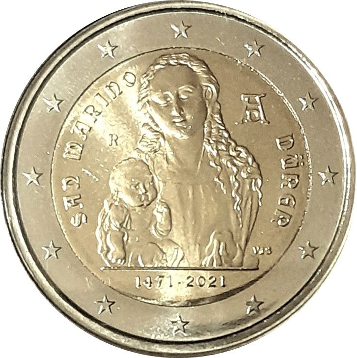 San Marino 2 euro 2021 — 550th Anniversary of the Brith of Albrecht Dürer
