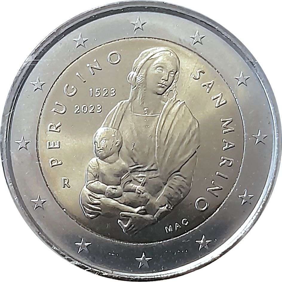 San Marino 2 euro 2023 — 500 years since the death of Perugino