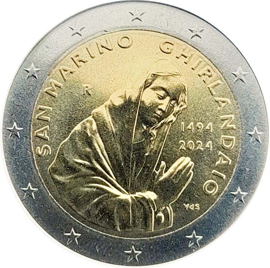 San Marino 2 euro 2024 — 530th Anniversary of the Death of Ghirlandaio