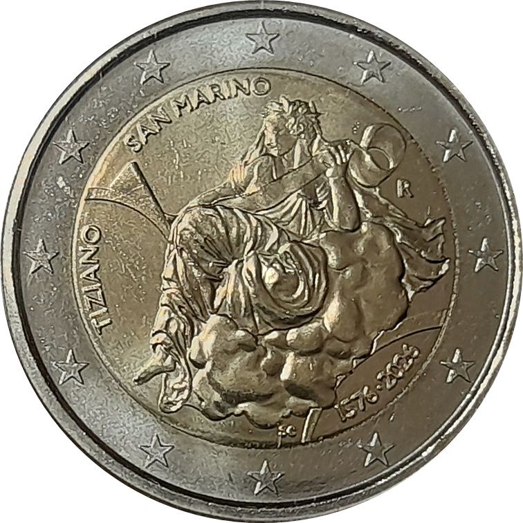 San Marino 2 euro 2026 — 450th anniversary of the death of Tiziano