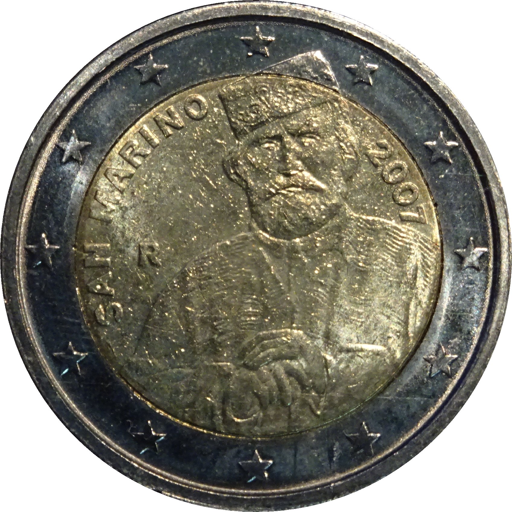 San Marino 2 euro 2007 — 200th Anniversary of the Birth of Giuseppe Garibaldi