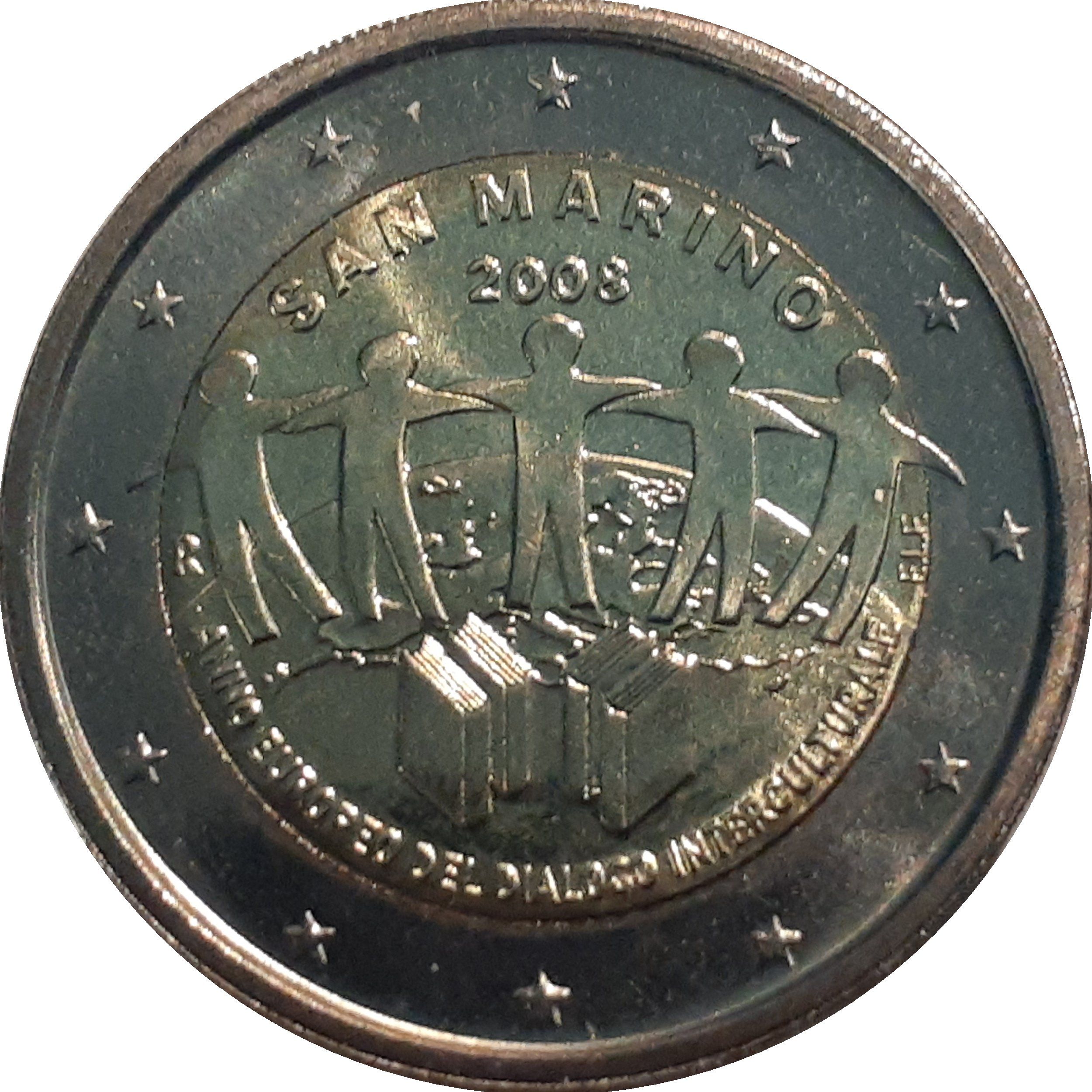 San Marino 2 euro 2008 — European Year of Intercultural Dialogue