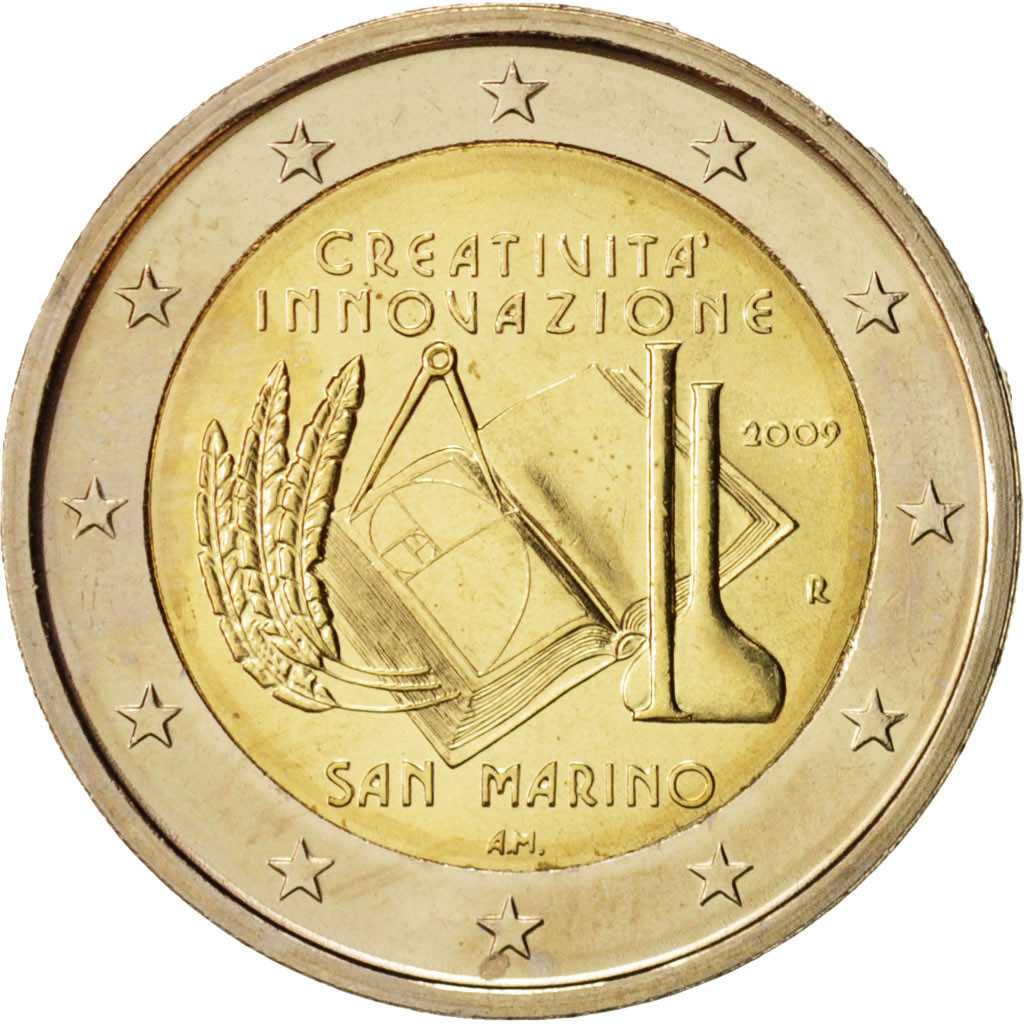 San Marino 2 euro 2009 — European Year of Creativity and Innovation
