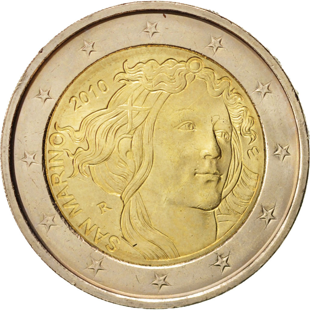 San Marino 2 euro 2010 — 500th Anniversary of the Death of Sandro Botticelli