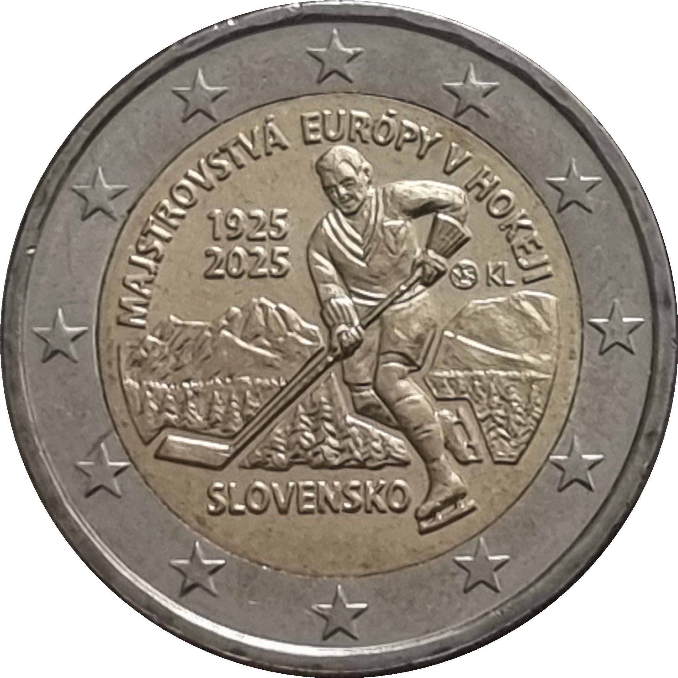 Slovakia 2 euro 2025 — 100th Anniversary of the 1925 European Ice Hockey Championship