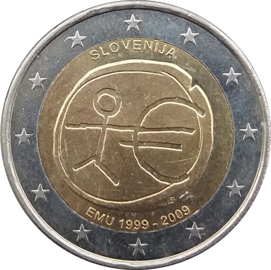 Slovenia 2 euro 2009 — 10th anniversary of Economic and Monetary Union