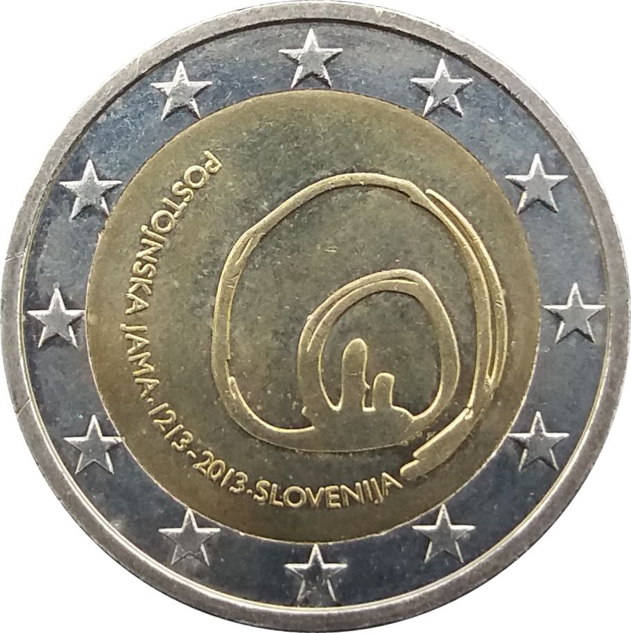 Slovenia 2 euro 2013 — 800th Anniversary of the First Visit of the Postojna Cave