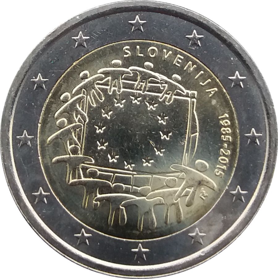 Slovenia 2 euro 2015 — 30th Anniversary of the Flag of the European Union