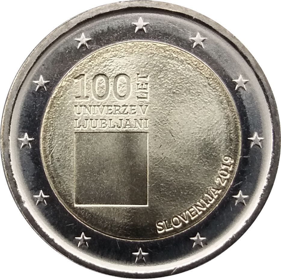 Slovenia 2 euro 2019 — 100th Anniversary of the Establishment of the University of Ljubljana