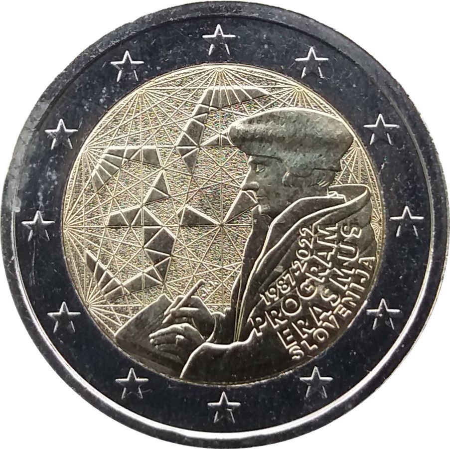 Slovenia 2 euro 2022 — 35 Years of the Erasmus Programme