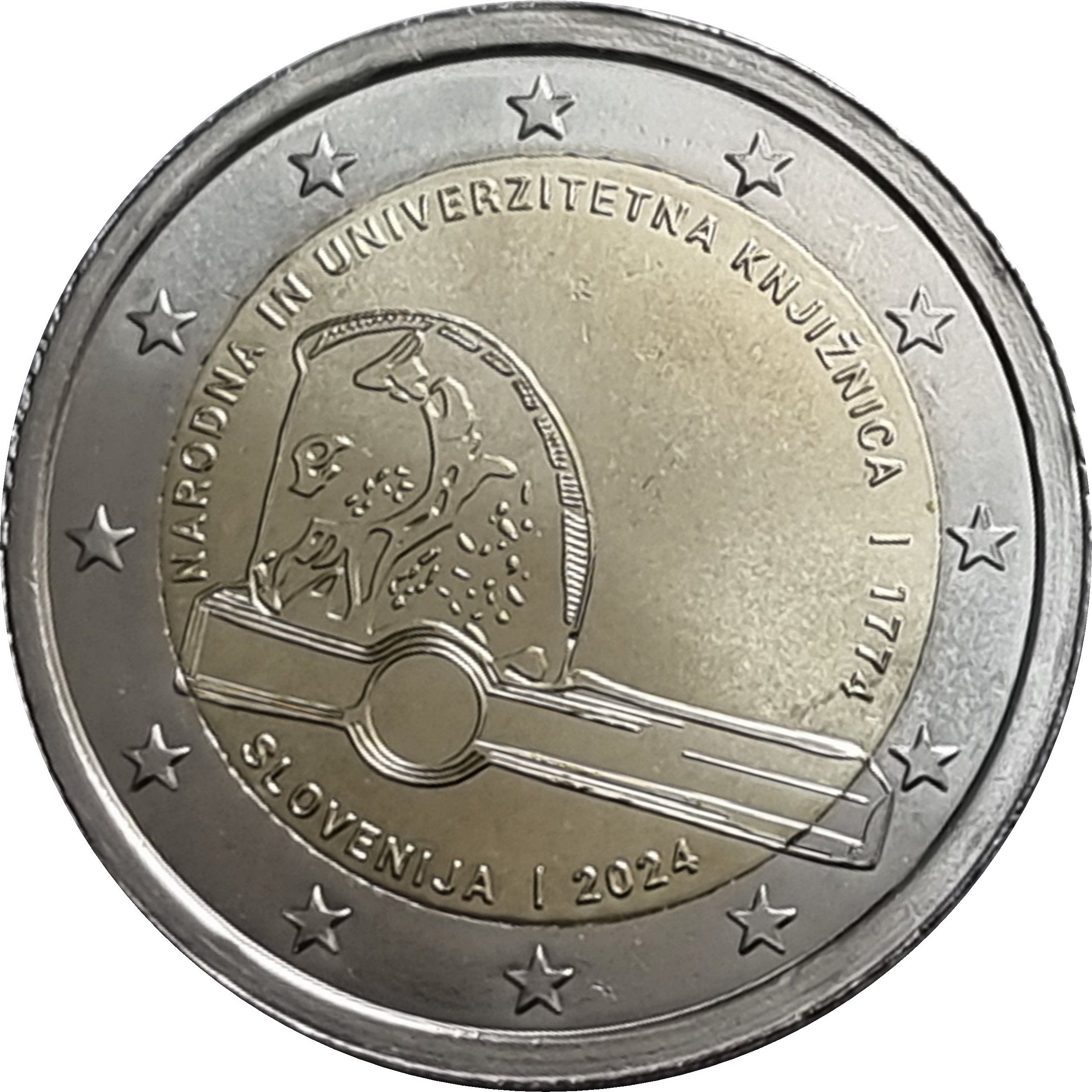 Slovenia 2 euro 2024 — 250th anniversary of the National and University Library
